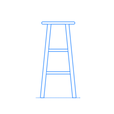 Furniture Stools Icon Svg Vector, Free Vectors File